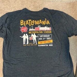 Beatlemania Gray Graphic T-Shirt
